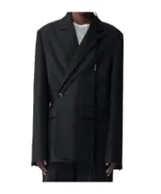 Ann Demeulemeester Elin Asymmetric Tailored Blazer IT40,IT42,IT36 black