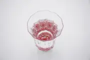 SAKE CUP Stone Wall design kaleidoscope RED Diameter 2.9" x 4.0" Capacity 5.0 oz
