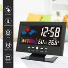 LED Digital Humidity Thermometer Alarm Clock Snooze Alarm Clock Calendar