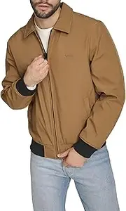 [Levi's] Men's Lightweight Softshell Varsity Rib Knit Bomber Jacket