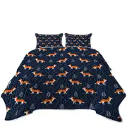 Winter Fox Pattern Coverlet