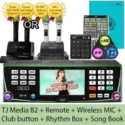 TJ Media B2 Karaoke Machine+Wireless Mic+Remote+Song book+Club button+Rhythm Box