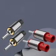 VIBORG High-End Pure Solid Silver Banana Plug HiFi Audio Speaker Cable Connector