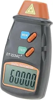 LCD Photo Digital Tachometer, Digital Tachometer, Mini ABS Plastic RPM Meter DT-2234C+ for Motor Wheel Field, Car Lathe