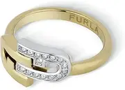 [Furla] ARCH DOUBLE Women's Ring (Model: FJ0136RT6VD), Stainless Steel, No Gemstone