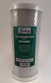 iSpring FC15B-CTO Carbon Block Filter Replacement Cartridge, 5-Micron 10"x4.5"