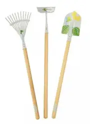 Little Tikes Growing Kids Garden Tool Set Shovel Rake Hoe Yard Work Helpers New