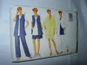 WOMENS UNCUT BUTTERICK 3953 SEWING PATTERN PANTS VEST SHORTS SHIRT SIZE 18-22