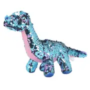 Sequin Dinosaur Toy Reversible Glitter Sequins Stuffed Animal Toy for Kids Festival Birthday Gift