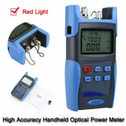 Handheld Fiber Power Cable Optical Tester Meter Optic Power Meter Red Light New