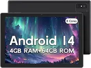 10 inch Android 15 Tablet, WiFi 6, Dual Camera, 5000mAh Battery