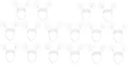 [PAMINGONO] 2sets Xmas Festival Headband Snowflake Hair Hoops Stage Hair Accessories Party Props 8pcs*2