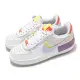 Nike 休閒鞋 Wmns AF1 Shadow 女鞋 白 紫 AF1 皮革 低筒 運動鞋 CW2630-141