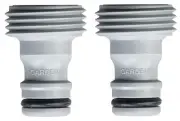 Silver Hose Pipe Fitting Quick Connector for 5/8 Inch and 1/2 Inch Hoses