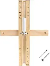 SVCEQZE 15 Minute Sand Timer Sauna | Accurate Wood Sauna Hourglass | Rotating Wood Sand Hourglass, Heat Resistant Wooden Hour Glass for Sauna Room, Kitchen, Bathroom, Home