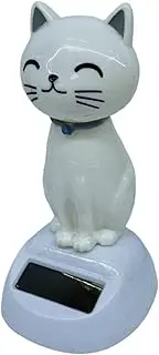 Dashboard Solar Cat - Solar Powered Dancing Cat | Cute Shaking Head Cat Toys | Dancer Figurines Shaking Ornament | Car Dashboard Interior Decoration, Car Doll Ornament, Dancing Toys Ornaments