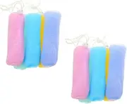 VICASKY Exfoliating Soap Pouch Saver 10pcs Bubble Net Soap Saver for Deep Clean and Fragrance Release Random