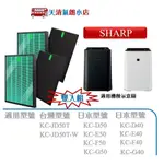 HEPA 抗菌濾網 適用 夏普 SHARP KC-JD50T KC-JD50T-W KC-JH50 【雙入組】