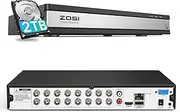 ZOSI 1080p 16 Channel Security DVR Recorder, H.265+ Hybrid 4-in-1(Analog/AHD/TVI/CVI) CCTV DVR for Security Camera,Motion Detection,Mobile Remote Control,Email Alarm,2TB Hard Drive Included