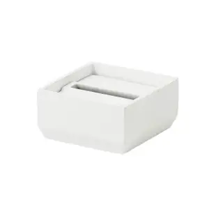 【日本ideaco】方形下降式沉蓋磨石餐巾紙盒(下壓式 抽取 衛生紙 方型 天然 碳酸鈣)
