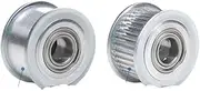 NFGEGPKPHA GT2 2GT 30 Teeth Synchronous Timing Idler Pulley Bore 3/4/5/6/7/8/9 Mm with Bearing for 6/10mm Belt 3D Printer Accessories(Smooth 7mm Bore,6mm)