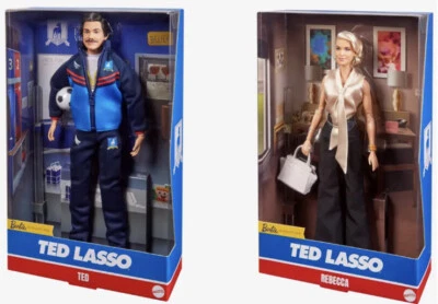 Barbie Signature x Ted Lasso Ted Lasso & Rebecca Welton bundle soccer SHIPS NOW
