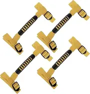 X AUTOHAUX Roll Bar Grab Handles for Jeep Wrangler 1987-2021 Grip Handle Holder Nylon PVC Yellow 4 Pcs