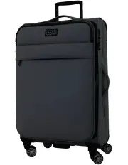 [PIERRE CARDIN] Horizon Soft Water-Repellent MEDIUM Suitcase Spinner in Charcoal