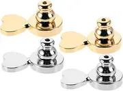 [PERSELOSO] 4pcs Earring Lifter Backs: Love Ear Studs for Women for Heavy Studs Heart Drop Earrings for Teen Girls Valentine's Day Jewelry for Everyday