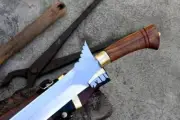 Handmade STRAIGHT KRIS Philippines Sword-Filipino Dagger with Leather Sheath
