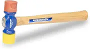 Vaughan SF12 12-Ounce Soft-Face Hammer, 1 3/8-Inch Face Diameter, 12 1/2-Inch Long.