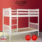 Priceworth Bunk Bed Single Size Platform Bedroom Base White