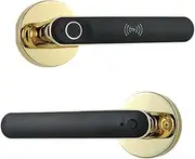 Tuya Electronic Lock Smart Door Lock Security Protection Door Lock Biometric Fingerprint Door Knob Locks for Home Bedroom Slimline Design(Indigo Blue) Aqiong