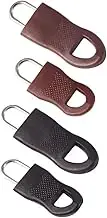 Replacement Zipper Pull Puller End Fit Rope Tag Clothing Zip Fixer Broken Buckle Zip Cord Tab Bag Suitcase Backpack Tent(Black-L-12pcs)