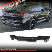 Gloss Black Rear Bumper Bar Diffuser Bodykit for BMW PreLCI X4 G02 X4M F98 18-21