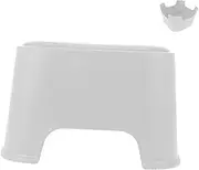 HOODANCOS Step Stool Safe Slip Design for Bathroom Toilet Sturdy Stool for Bathing Shoe Changing Easy to Clean Ergonomic Height