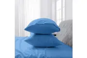 LINENOVA 2PCS Bamboo Blend Cooling Pillowcases Pillow Case - Ocean