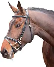 Velociti Rapida Leather Training Horse Bridle (UK Size: Pony) (Black)
