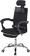 JSEIAJB Office Chair Boss Chair Reclining Lifting Rotating with Casters Household Computer Chair