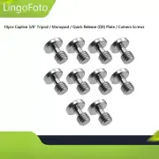 10pcs Captive 3/8" Tripod / Monopod / Quick Release (QR) Plate / Camera Screws