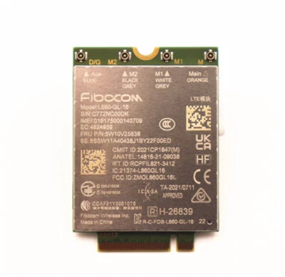 5w10V25838 L860-GL-16 4 For ThinkPad X1 Yoga 7th 8th X1 Nano Gen 2 WWAN Module