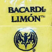2 Bacardi Limon Wristband Yellow Wrist Band Sweatband Workout Tennis Pickleball
