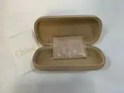Brown Suede Chloé Glasses Case with Cleaning Cloth Brand New