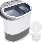PureClean Compact Home Washer 7.7lbs Electric Portable Mini Washing-Dark Gray