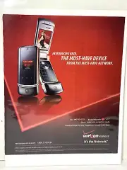 2002 Verizon Wireless Mobile LG Flip Phone Retro PRINT AD