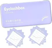 SAFIGLE 1Set Magnetic Lash Box with Sheets Portable Eyelash Storage Organizer for Travel Multi Functional Case for False Eyelash Holder and Tools Comprehensive Protection for Eye