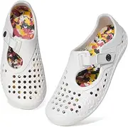 [Sisttke] Children's Barefoot Shoes, Water Shoes, Boys and Girls, Sandals, Bathing Shoes, Beach Shoes, Non-Slip Summer Slippers, White, 34 EU
