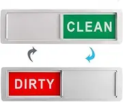 Acrylic Cleaning Panel - Dishwasher Magnet, Clean Dirty Magnet, Kitchen Dishwasher, Refrigerator | Strong Magnetic Adhesive Sticker, Reminder to Know If You Will