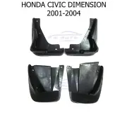 FRONT REAR RUBBER MUD FLAP SPLASH GUARD FIT HONDA CIVIC DIMENSION SEDAN 2001-04 (for: Honda Civic)