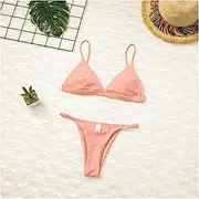 [LANREN] Women Bikini Swimwear Sports Swimsuit Brazilian Micro Bikinis Women Bikini (Color : 9, Size : Large)
